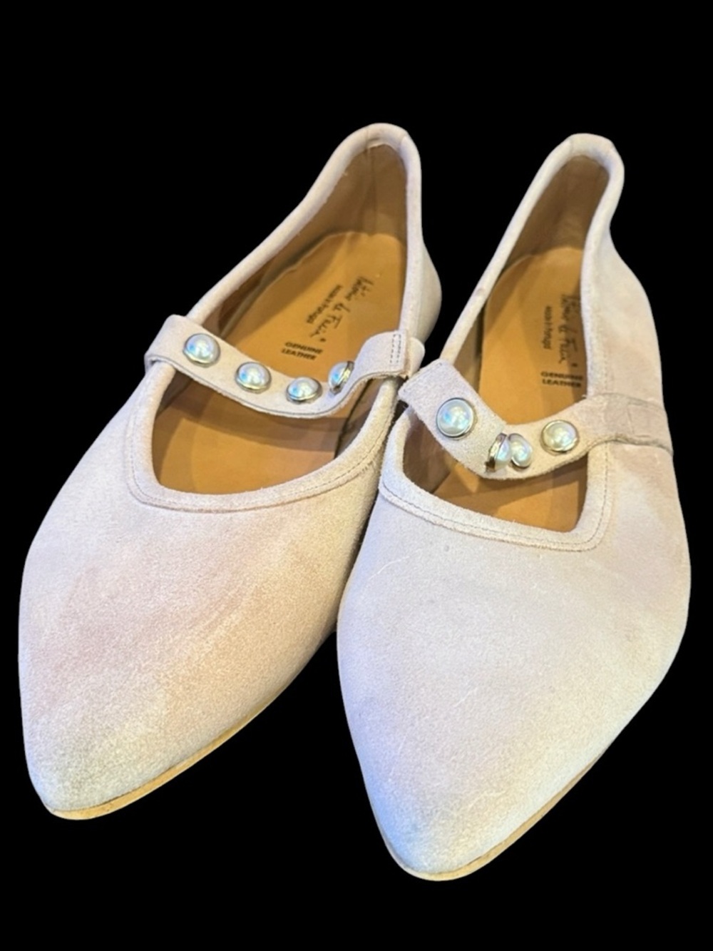 ALBA LIGHTS pink Mary Jane flats size 9 1/2 preowned good condition
